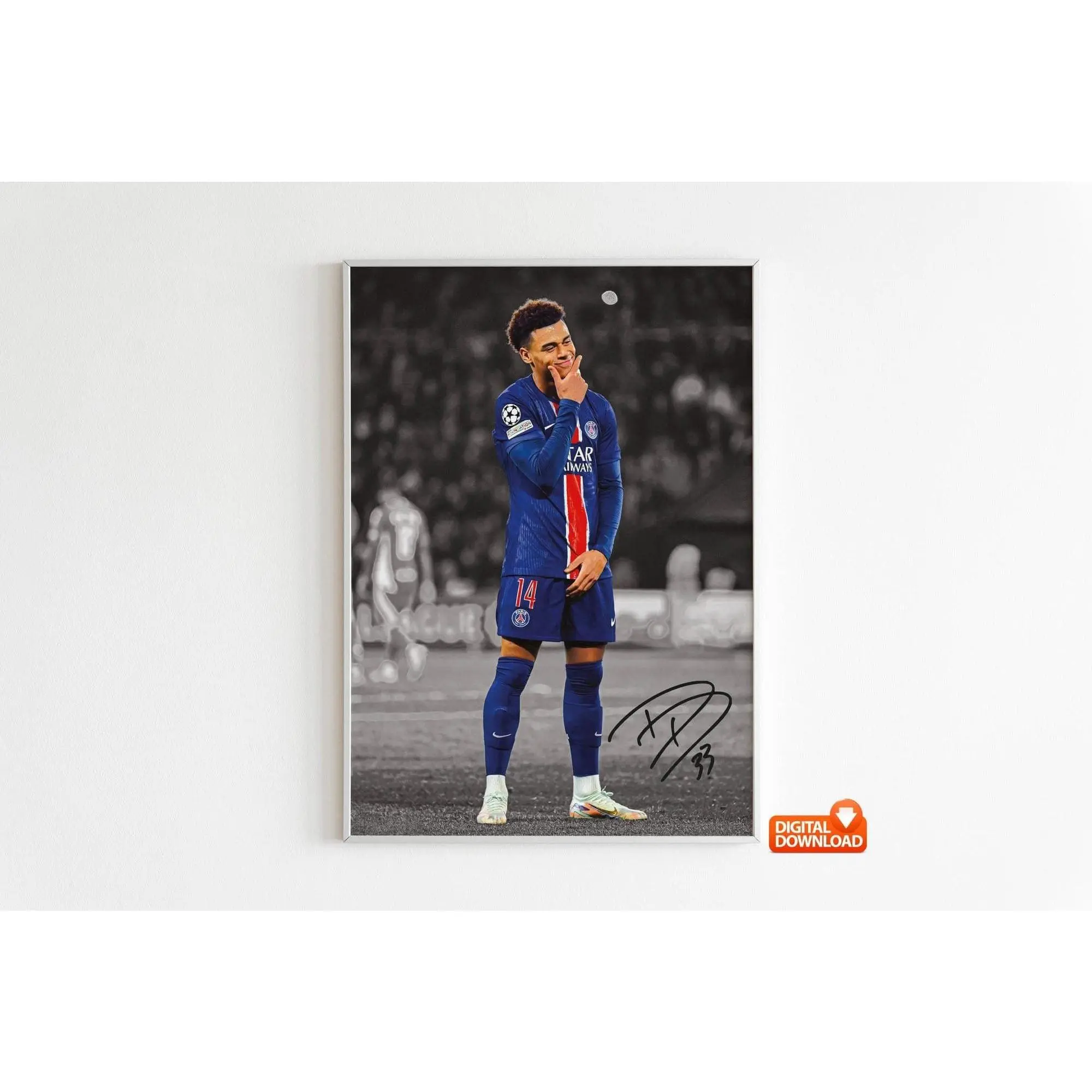 Desire Doue Poster, Signed Football Poster( Unframed - Print Only )