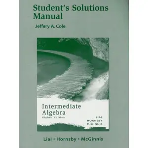 USED-Intermediate Algebra - Student's Solutions Manual by Margaret L. Lial (Paperback)