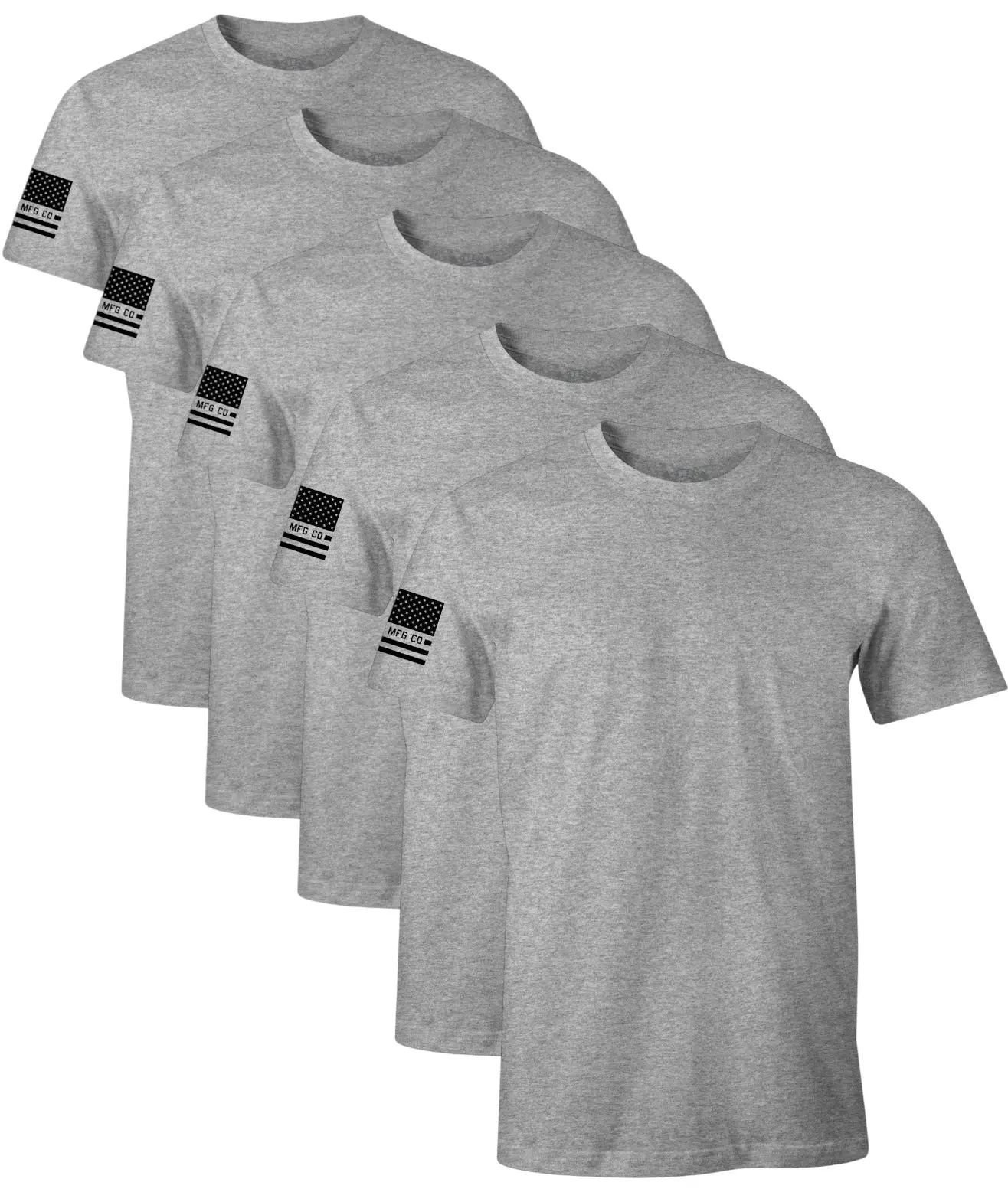 Howitzer Men's Original Heather Grey Short-Sleeve Graphic Jersey T-Shirt - Premium Fit Ringspun Cotton Blend Menswear Casual Top Supporting Veterans, Shortsleeve, Round Neck