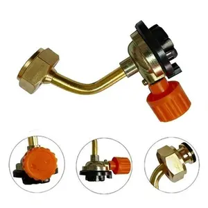 Cylinder Refills Adapter - Portable and Reusable Butane Cylinder Connector for Outdoor Hiking, Picnic, and Camping Cookware(1pc)