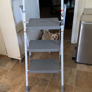 Heavy-Duty Step Ladder - Safe, Lightweight, Portable Foldable Step Stool for Adults, Multifunctional Portable Folding Stepladder with Sturdy Construction, Ideal for Home, Kitchen Use, Multifunctional Step Stools