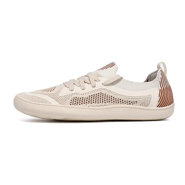 LXSO Knit Barefoot Shoes - Minimalist Fashion Casual Trainers with Wide Toe Box, 0-Drop Flexible Sole for Walking, Chic Casual Sneakers