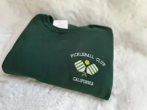 Pickleball Club Embroidered Sweatshirt and Tee Shirt - Unisex