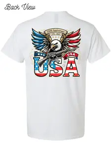 Eagle with Rifle USA 250th Birthday T-Shirt Design #1034
