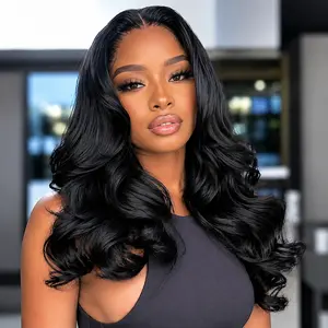 Celie Hair Loose Body Wave 6×5 Glueless HD Lace Wig with Layers Ready To Go Wig Face-Framing Curtain Bangs Human Hair Wigs