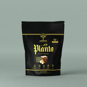 Ambrosia Planta | Plant-Based Protein Powder | 20 g Protein per Serving | Dairy-Free & Vegan | No Added Sugar | 25 Servings