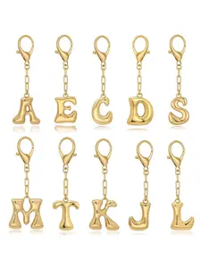 Bubble Initial Charm for Bags & Purses, Elegant Personalized Accessory for Stylish Women, Perfect Gift Idea for Her, Bag Charm