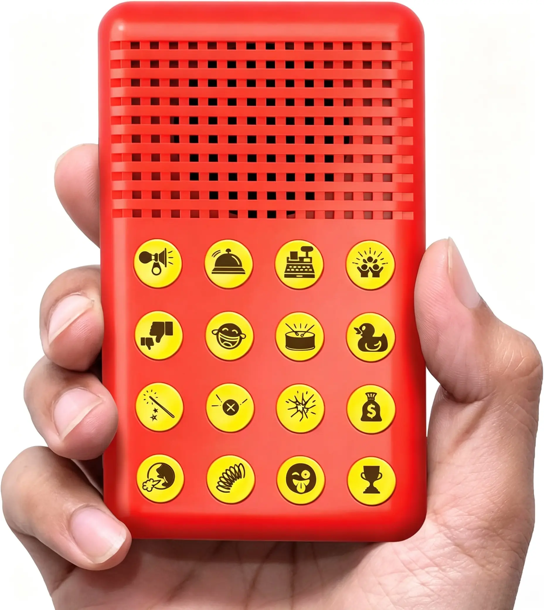 Portable Sound Effects Maker Machine with 16 Hilarious Built-In Audio Clips, Funny Prank Novelty Gadget Toy, Ideal Birthday Present for Boys Ages 6,7,8,9,10 and Cool Entertainment Gift Suitable for Kids and Teenagers Aged 8 to 13