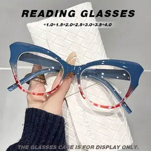 GIGULA Colorful Reading Glasses, Popular Butterfly Cat Eye, Anti-Blue Light HD Reading Glasses, Reading Glasses for Middle-aged Elderly Men and Women