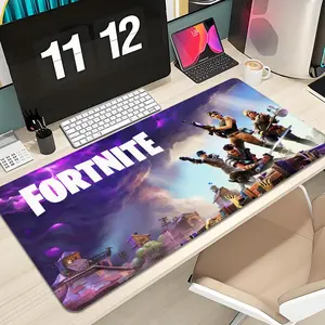 F-Fortnite Mouse Pad Design XXL 1000×500mm 900×400mm 800×400mm 600x300mm Large Gaming Mouse Pad - Extended, Thick, Non-Slip Rubber Base Desk Mat with Precision Stitched Edges - Washable Large Desk Pad