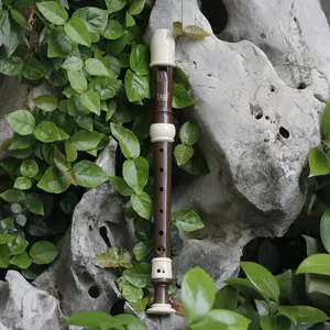 Irin Premium Coffee Color Baroque Flute, High-Quality Woodwind Instrument, Perfect for Music Lovers, Ideal for Concerts and Performances