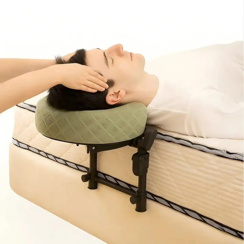 Adjustable Massage Headrest for Bed, Padded Face Cradle with Height-Adjustable Support Frame for Home Massage, Face-Down Resting and Comfortable Head Positioning on a Mattress, Best gift for Christmas
