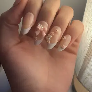 Solid Nail Tips Gel, 1 Count Clear Non-stick Hand Nail Gel with Rhinestone Gel Glue for DIY Manicure Extension, Durable and Long-lasting Nail Art Gel, UV Nail Gel, Nail Art Tools