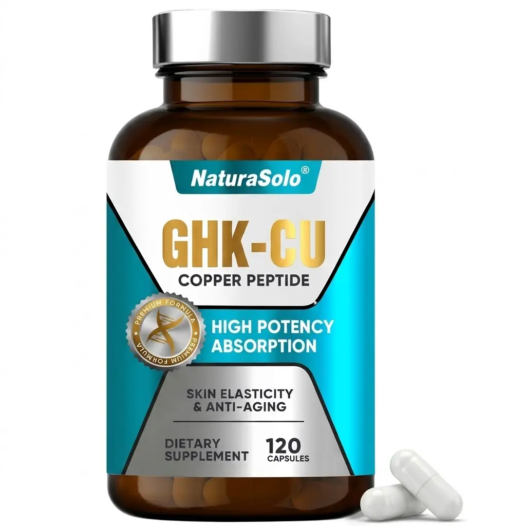 GHK-Cu Copper Peptide Supplement, Copper Peptide GHK-Cu Capsules 120 Count – Vegan, High Potency Formula Promotes Skin Regeneration, Firmness, Youthful Glow & Healthy Hair