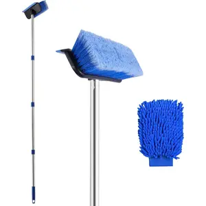 60"  Wash Brush with Long Handle, Soft Bristle  Washing Brush Cleaning Brushes for Washing Exterior of RV, , Boat, Solar Panel