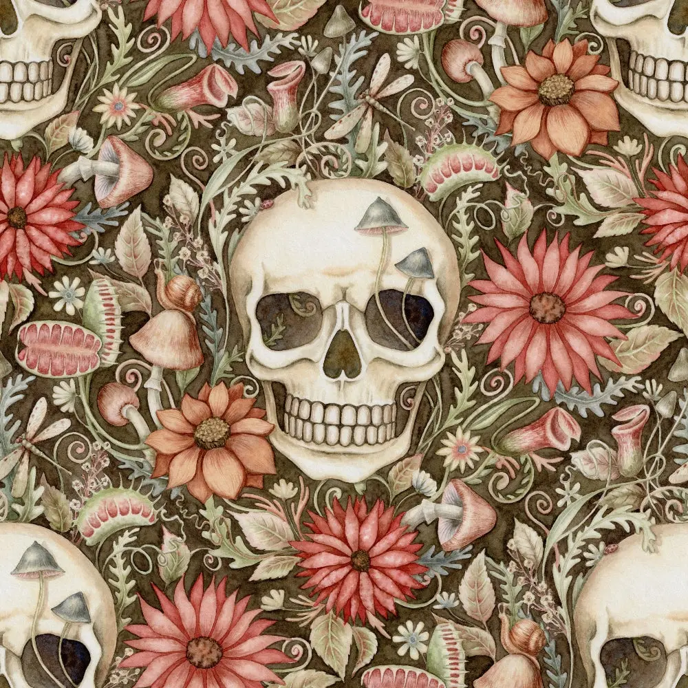 Cottagecore Halloween Quilting Cotton Fabric