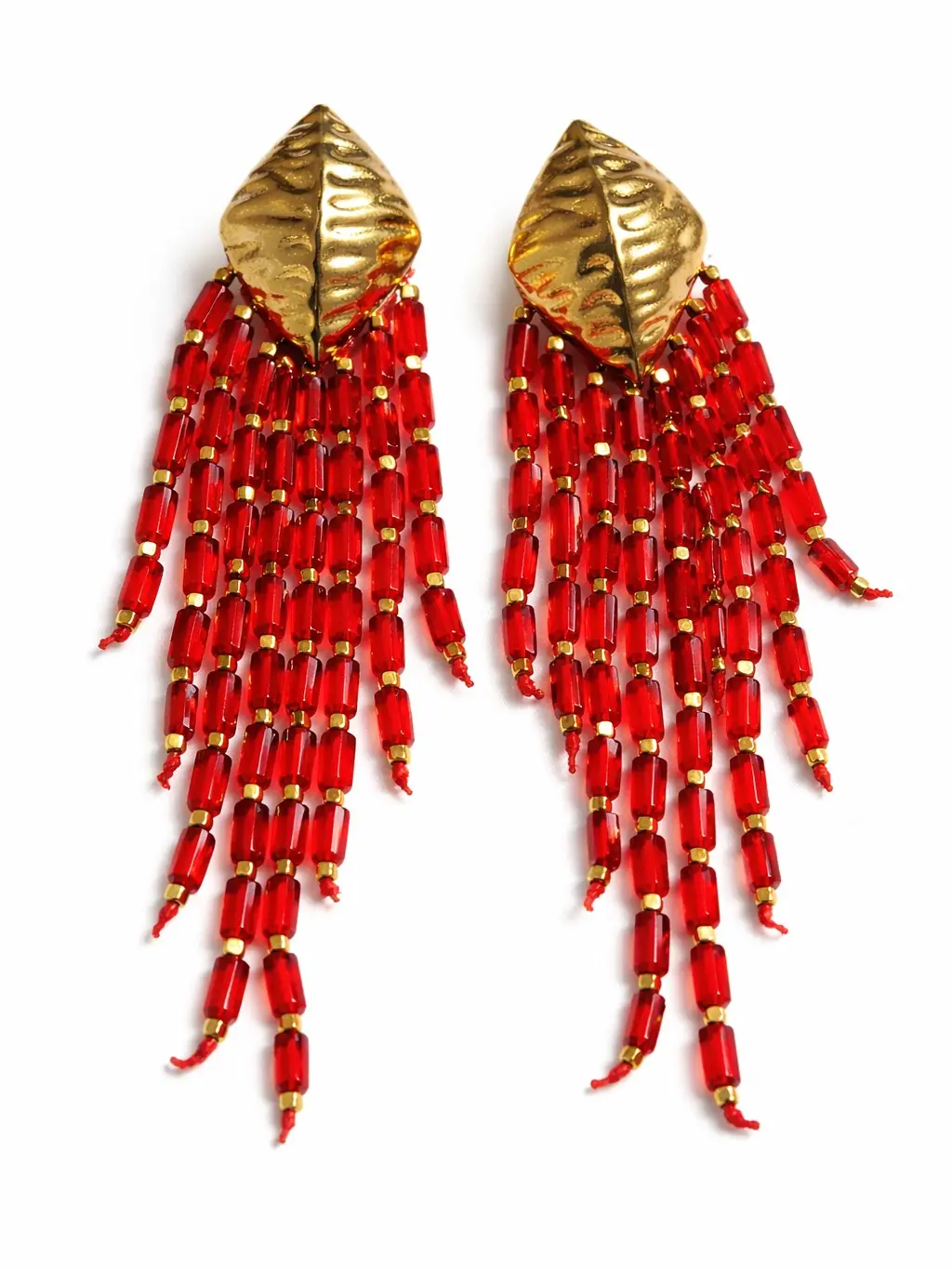 Dacia Earrings (Red)