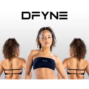 DFYNE Backless Bandeau Sports Bra |   Highly breathable design, comfortable for fitness training and everyday wear.