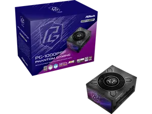 ASRock Steel Legend PG-1000PSF 1000W 80 PLUS GOLD & Cybenetics PLATINUM Full Modular Power Supply, ATX3.1 & PCIe5.1 Ready with Dual Color 12V-2x6 Cable, 10 Years Warranty