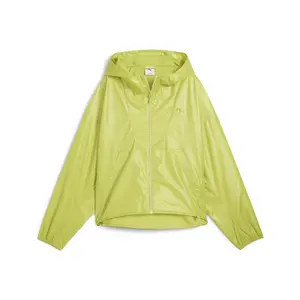 PUMA Womens Wardrobe Essentials Oversized Wind Jacket Athletic Outerwear Casual - Green