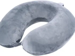 Travel Pillow,100% Pure Memory Foam U Shaped Neck Pillow,Super Lightweight Portable Headrest Great for Airplane, Car,Home,Office,Sleeping Rest (Grey)
