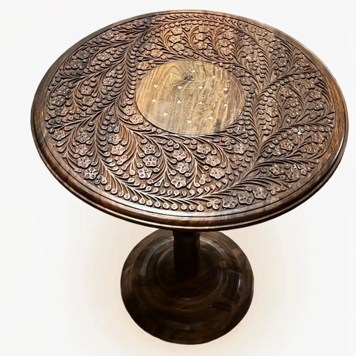Artisan Carved Round Table