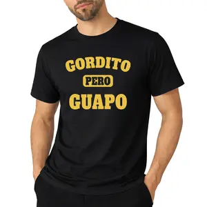 Soft & Breathable 'Gordito Pero Guapo' T-Shirt for Men – Humorous Spanish Design