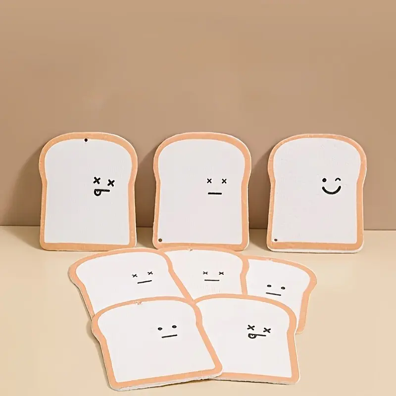 Natural Wood Pulp Kitchen Sponges - Round Eye Shape, Non-Scratch, Toast Shape, Dish Sponge for Washing Dishes and Cleaning, Dishwashing Sponge