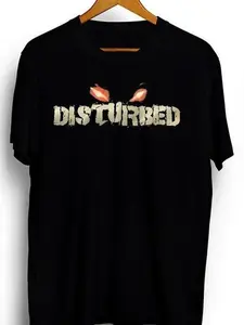 Disturbed VTG Heavy Metal Band Shirt TE8897 - 50/50 Cotton and Polyester, Crew Neck, Short Sleeve, Casual, Sizes S-5XL, All Seasons - Menswear