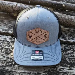 Personalized Dad Hunting and Fishing Snapback Hat