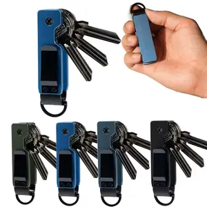New Smart Aluminum Metal Organizer Holds 2-5 Keys Multi-functional keychain Outdoor Portable Keychain Compact Fob Holder Gifts