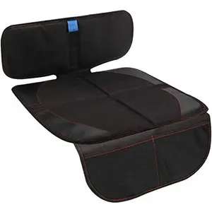 Car Seat Protector for Child Car Seat,Auto Seat Cover Mat for Under Carseat with Thickest Padding to Protect Leather & Fabric Upholstery,PVC Leather Reinforced Corners