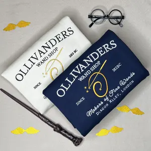 Ollivander's Wand Shop Embroidered Sweatshirt Diagon Ally Embroidered Hoodie Unisex Adult Youth