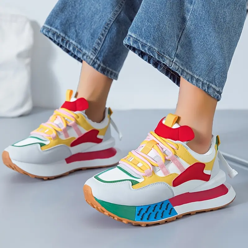 Women's Fashionable Colorful Casual Shoes, Women Shoes, Sneakers