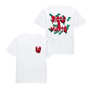 Oscar Maydon Rico O Muerto Basic Soft Cotton Crewneck T-Shirt 2 Sides Clothes For Men and Women, Perfect For Mexicano, Corridos, Fans