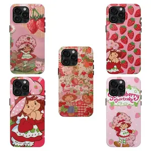 Strawberry Summer Themed Collage Vintage Retro, strawberry shortcake accessories, Strawberry Shortcake Phone Case for iPhone
