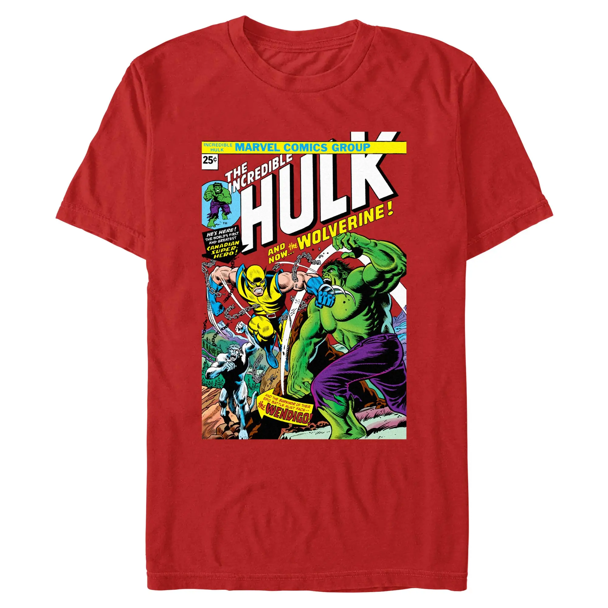 Mens Marvel Hulk vs Wolverine T Shirt Mens Marvel Hulk vs Wolverine T Shirt