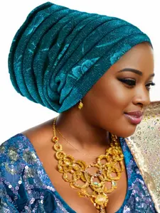 Women's Textured Scarf Hat, Folded Design, Stylish & Versatile Accessory for Daily Wear, Perfect for Casual & Trendy Looks, Turban Hijab