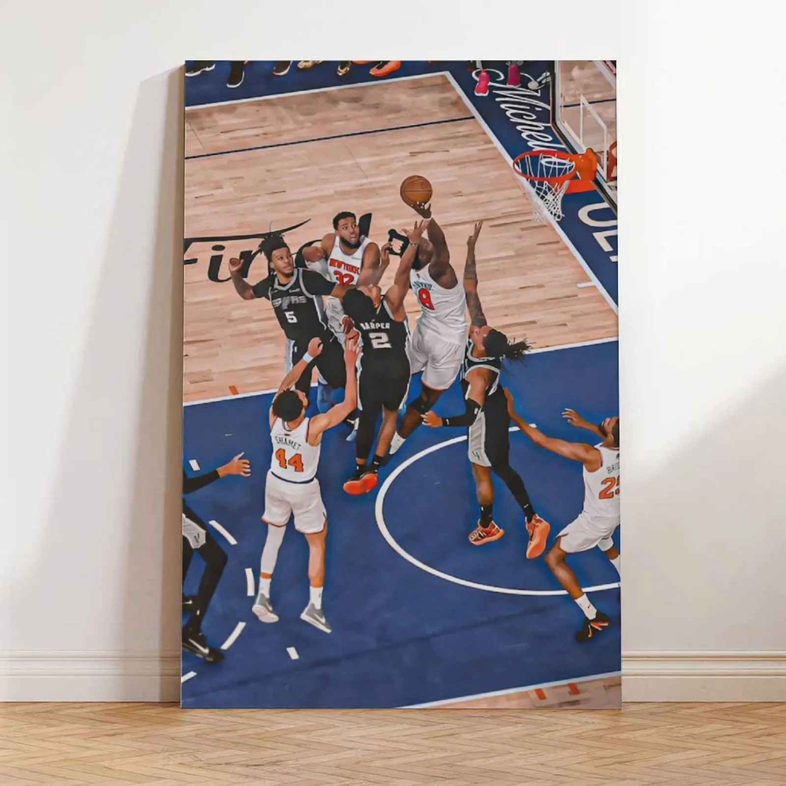 OG Anunoby putback poster, New York Finals fan art, wall decoration poster, basketball poster.
