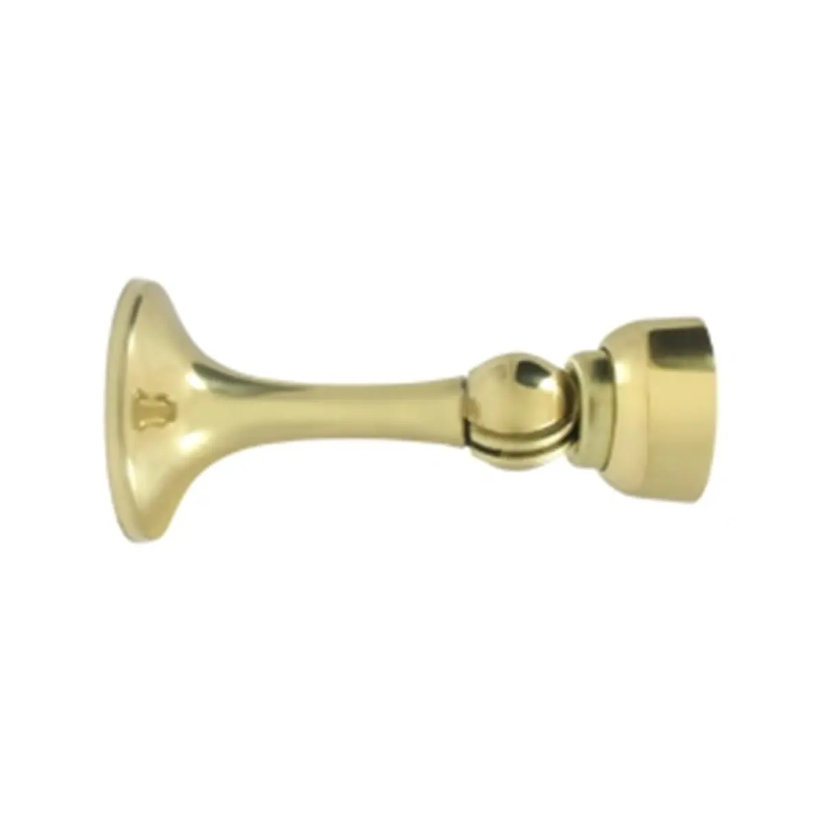 212 MAIN Deltana 3 in. Solid Brass Magnetic Door Holder - Bright, Weatherproof, Corrosion-Proof for Secure Retention on Magnet-Powered, Single-Sided Doors, Magnet-Powered Doors, Single-Sided Magnetic Doors