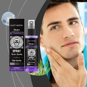 Men's Moisturizing Post-Shave Spray, Gentle Beard Cleanser, Refreshing Essence Mist, 2pcs Set, Hydrating After Shave Solution