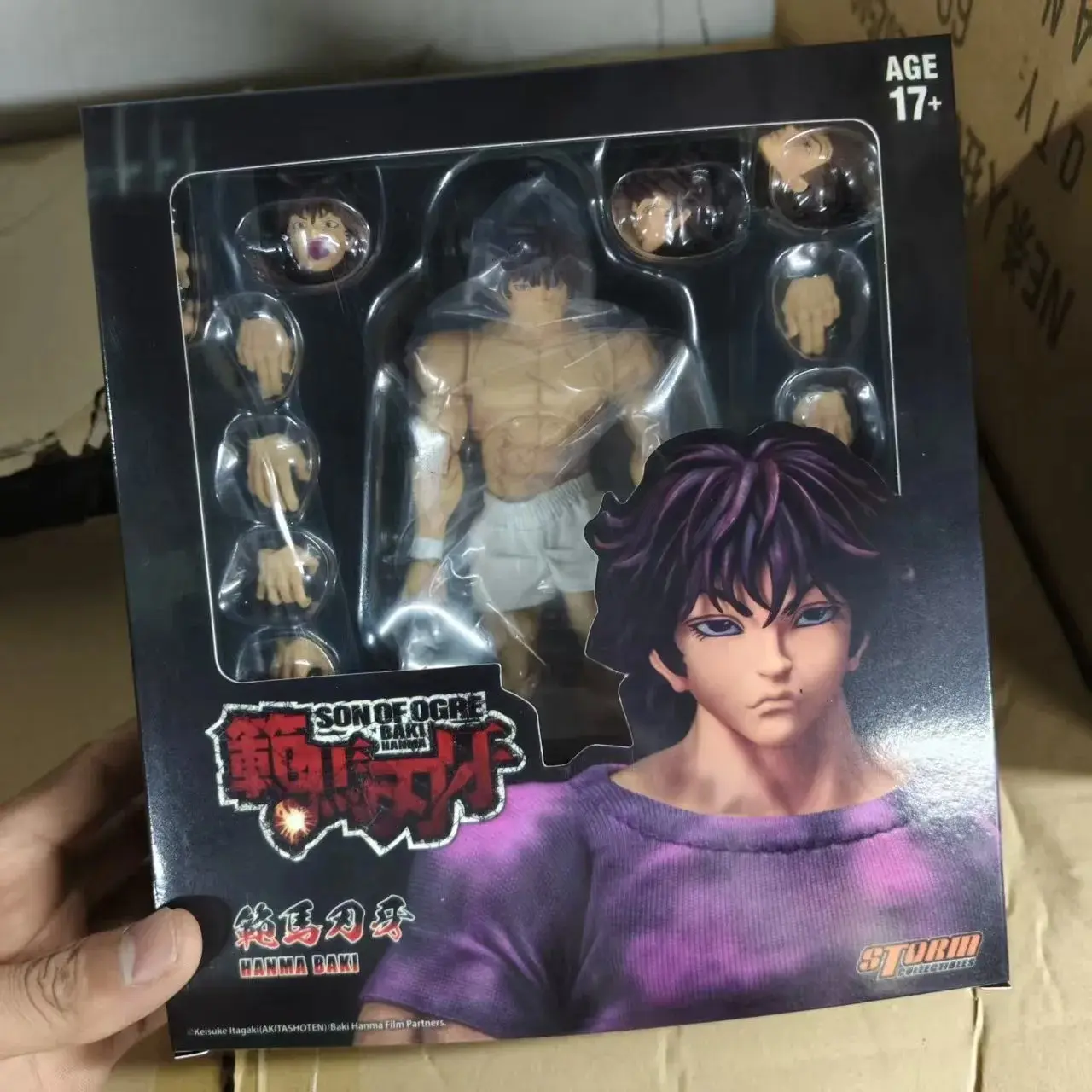 In Stock Baki Hanma Figure Hanma Baki Demon Back Ver. Movable Model 1/12 Baki Boy Figures Pvc Collection Toys Birthday Gifts