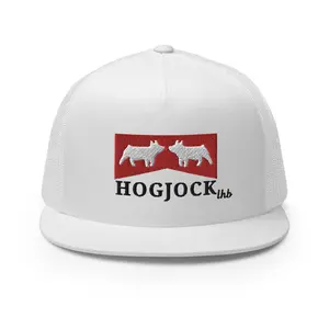 Lazy H Beadwork Hog Jock Trucker Cap - White