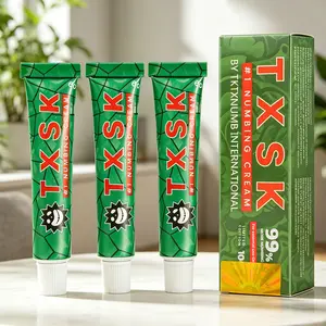 TXSK Tattoo Numbing Cream | Limited Edition 99% VeryStrong | For Tattoos | Laser Removal | Waxing | EyebrowThreading | Tattoo External Cream 10g