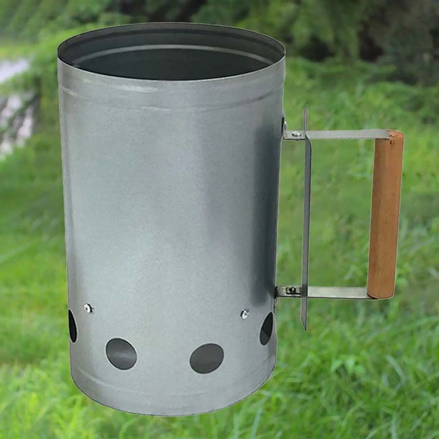 Stainless Steel Charcoal Igniter Tube for Outdoor Grills, Efficient Vent Design, Safety Anti-Scald Structure, Essential BBQ Camping Gear, Grilling Accessories, Barbecue Accessories