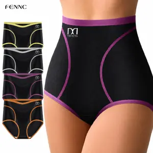 4pcs Comfy Chic Colorblock Briefs, Soft & Comfortable Fabric, Basic Women's Lingerie & Underwear, Everyday Basic Essential for Comfort and Confidence