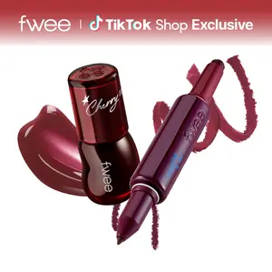 [TikTok Shop Exclusive] fwee Easy Lazy Lip Combo | LONG-LASTING DUAL COLORING STICK LIP + LINER & 3D Voluming Gloss | Transproof Lip Combo |