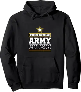 Proud Army Cousin Hoodie Proud To Be An Army Cousin Pullover Hoodie