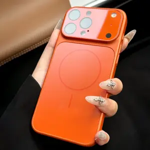 Official AG Nano Matte Glass Case for iPhone 17 Pro Max 17 Air 17 16 15 14 13 12 11 Pro Max for Wireless Charge Magnetic Hard Cover Protection Accessories