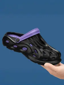 Men's Casual Hollow Out Design Clogs, Breathable Comfortable Sports Sandals, Non-slip Outdoor Beach Sandals, Fashionable Shoes for Daily Wear, Boy, Breathable Nonslip